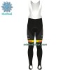 Fietskleding (Fietsshirt Lange Mouw + Lange Koersbroek) 2022 Bingoal Pauwels Sauces WB Winter Thermal Fleece - Rood Neongeel